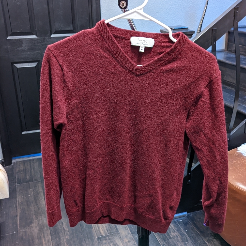 Turnburry Maroon Sweater fits like a small